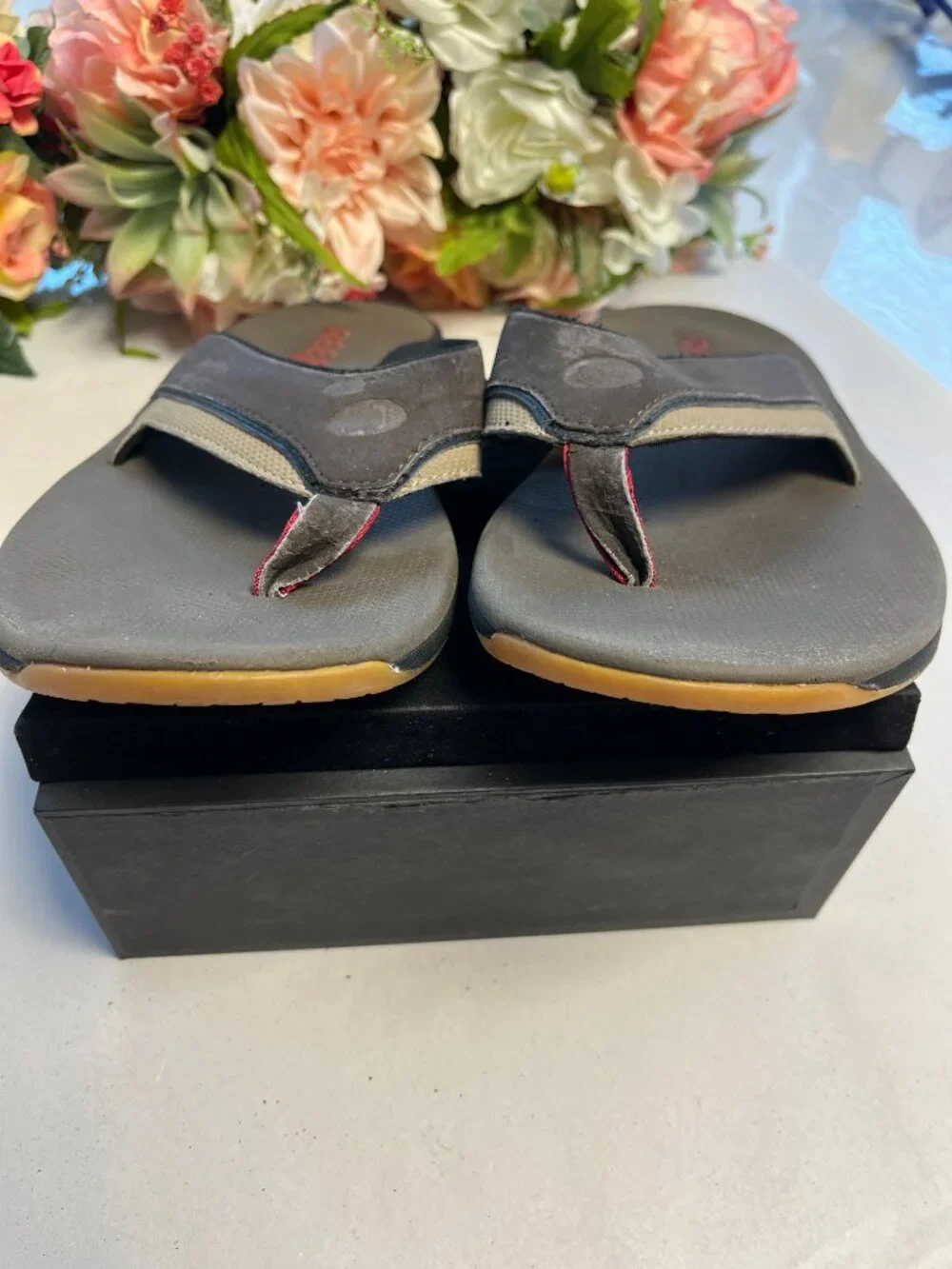 Reef Dram Flask Canteen Sandals Brown Men’s 10 Vintage Collectible Flip Flops